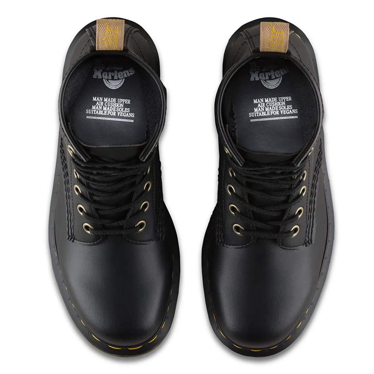 Dr. Martens Vegan 1460 Felix Rub Off 8 Eyelets Synthetic Leather Unisex Boots - UK 3 - US 5 Women / 4 Men - EU 36