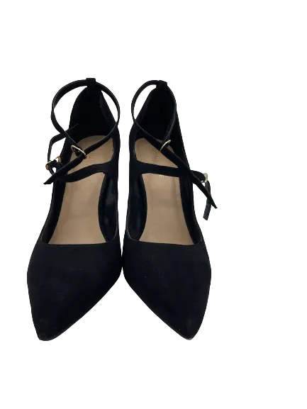 Dynamite Black Ankle Strap Heels
