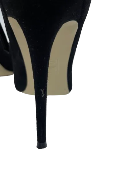 Dynamite Black Ankle Strap Heels