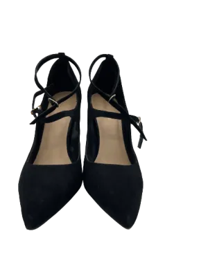 Dynamite Black Ankle Strap Heels