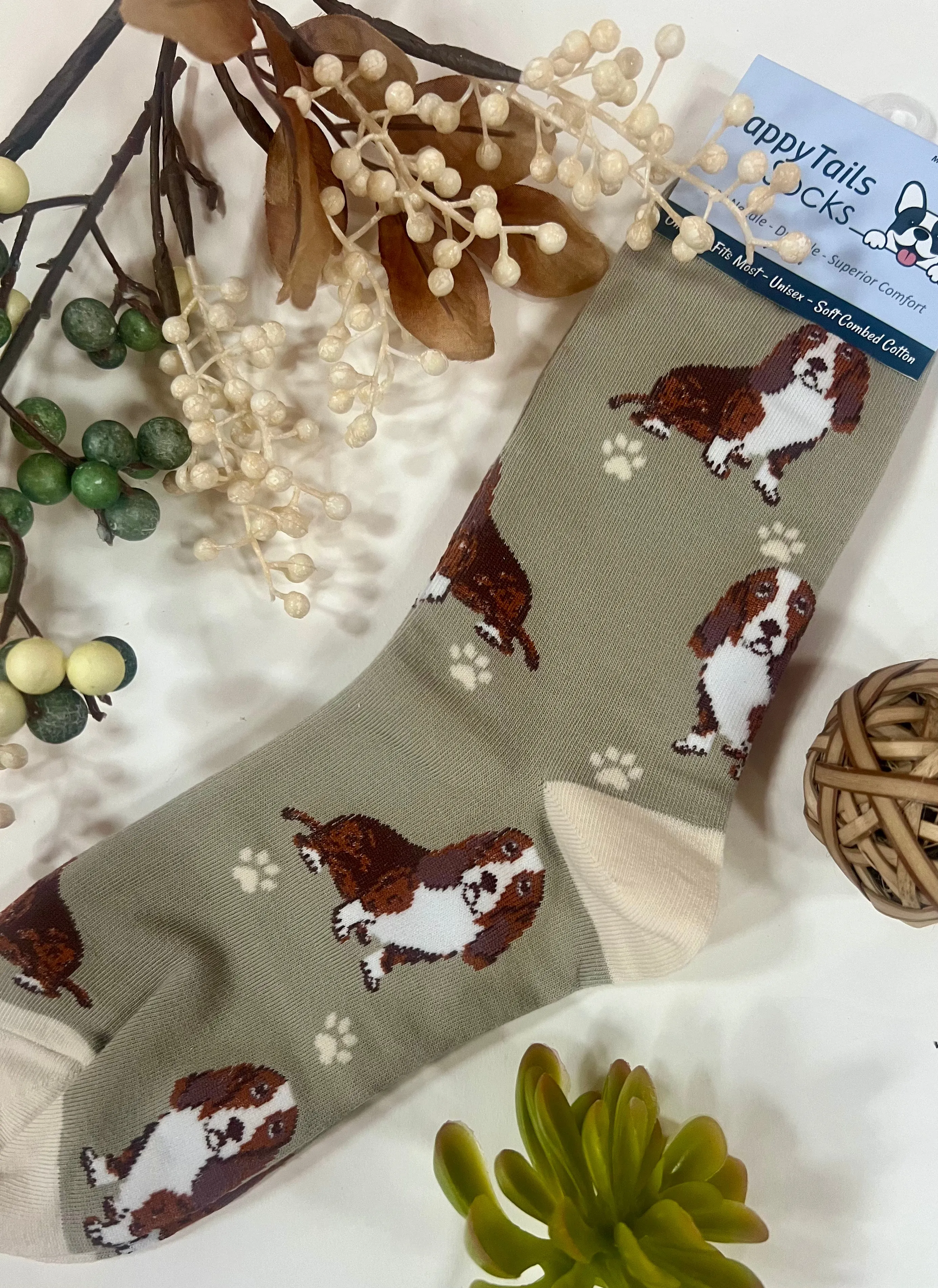 E&S Pets-Basset Hound Socks