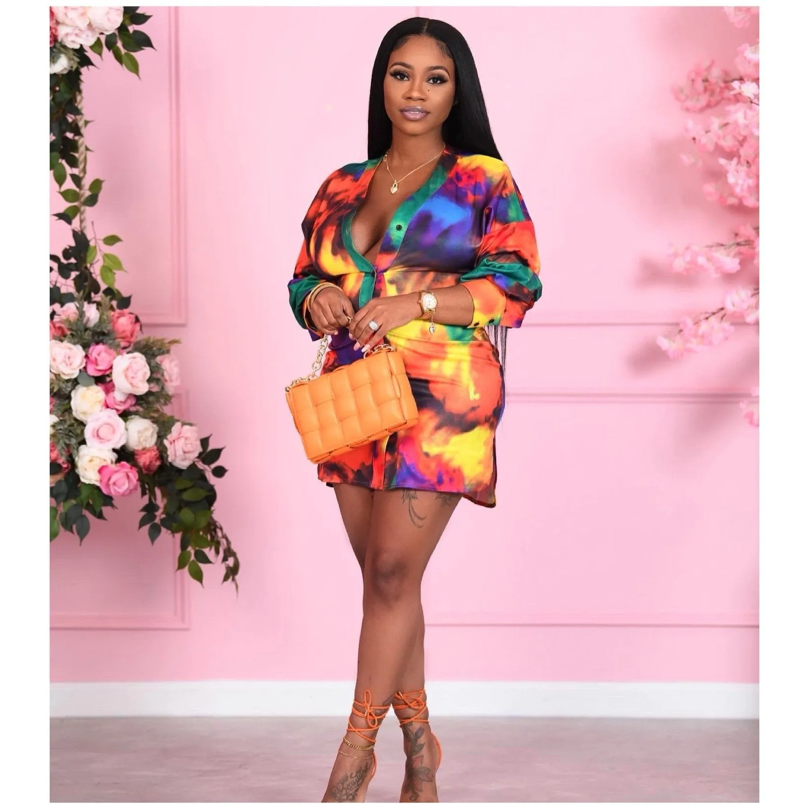 Effortlessly Stylish Casual Printed Shirt Dress for Everyday Chic