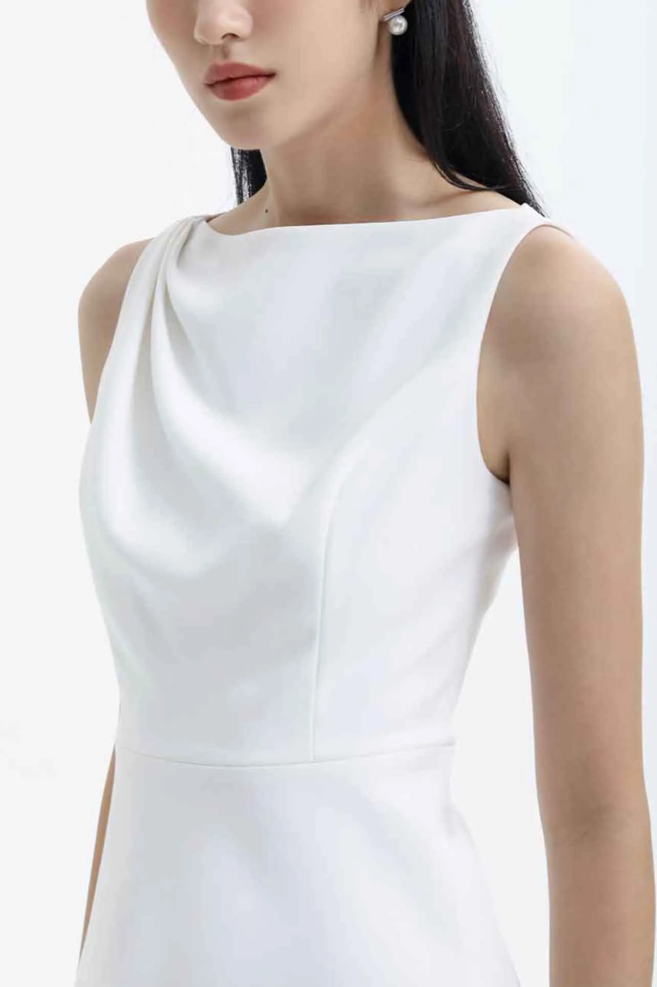 ELEGANT BOAT NECK DRESS