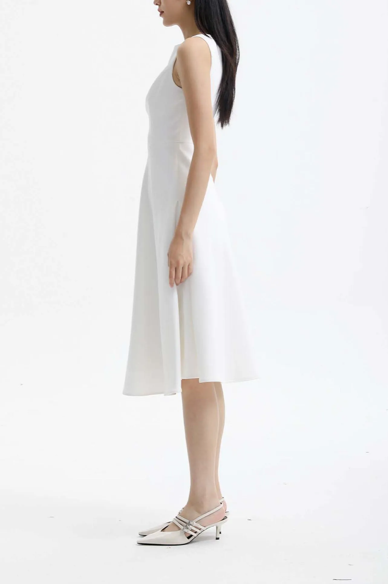 ELEGANT BOAT NECK DRESS