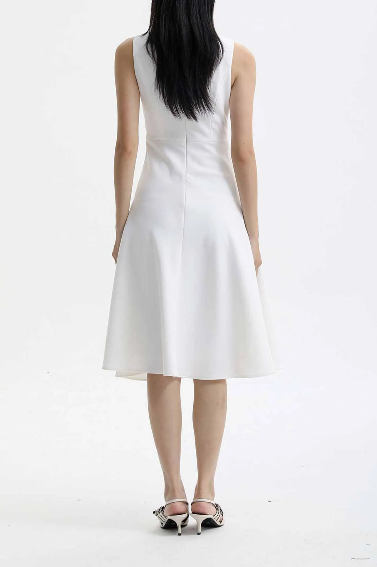 ELEGANT BOAT NECK DRESS