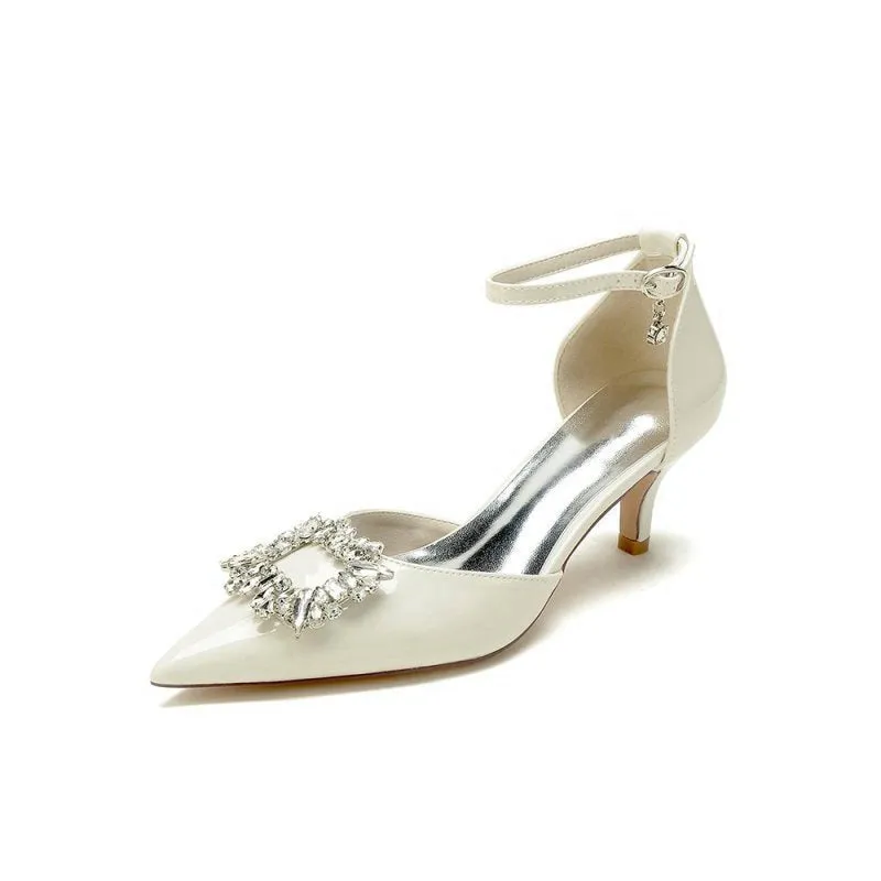 Elegant Crystal-Embellished High Heels