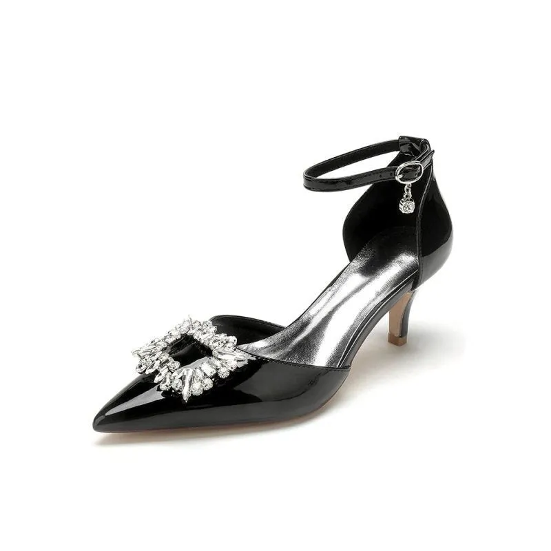 Elegant Crystal-Embellished High Heels
