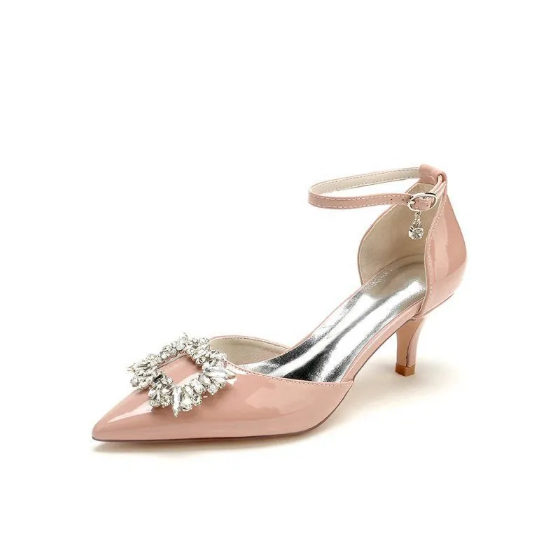 Elegant Crystal-Embellished High Heels