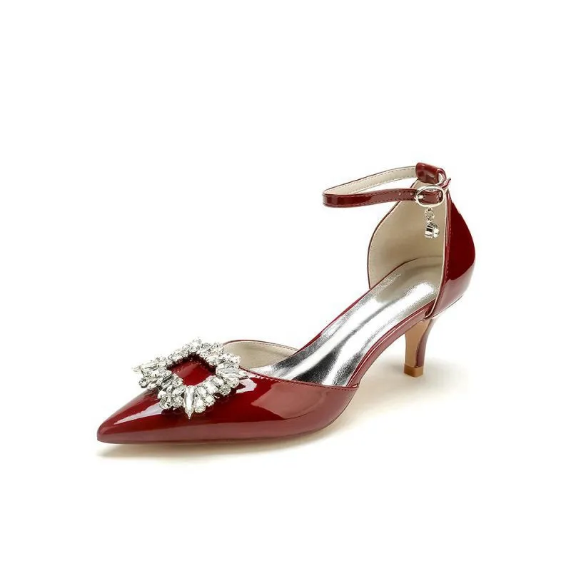 Elegant Crystal-Embellished High Heels