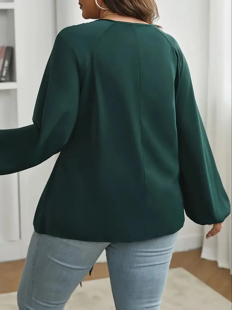 Elegant Lace Long Sleeve Lace-Up Shirt for Effortless Sophistication