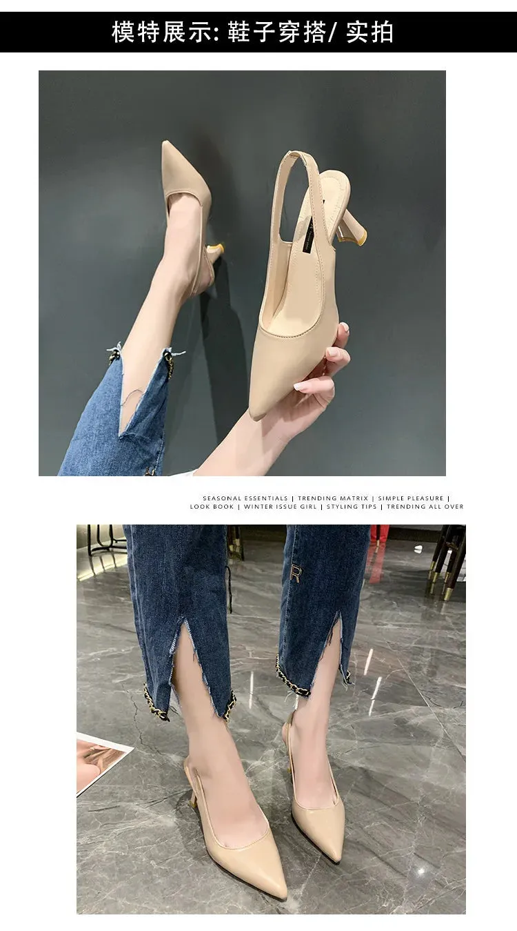 Elegant Pointed Toe High Heels for Women