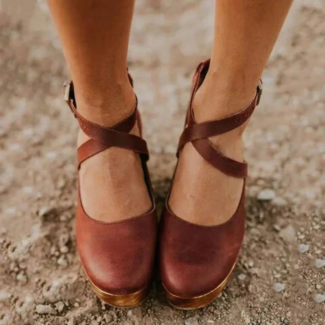Elegant shoes with high heels