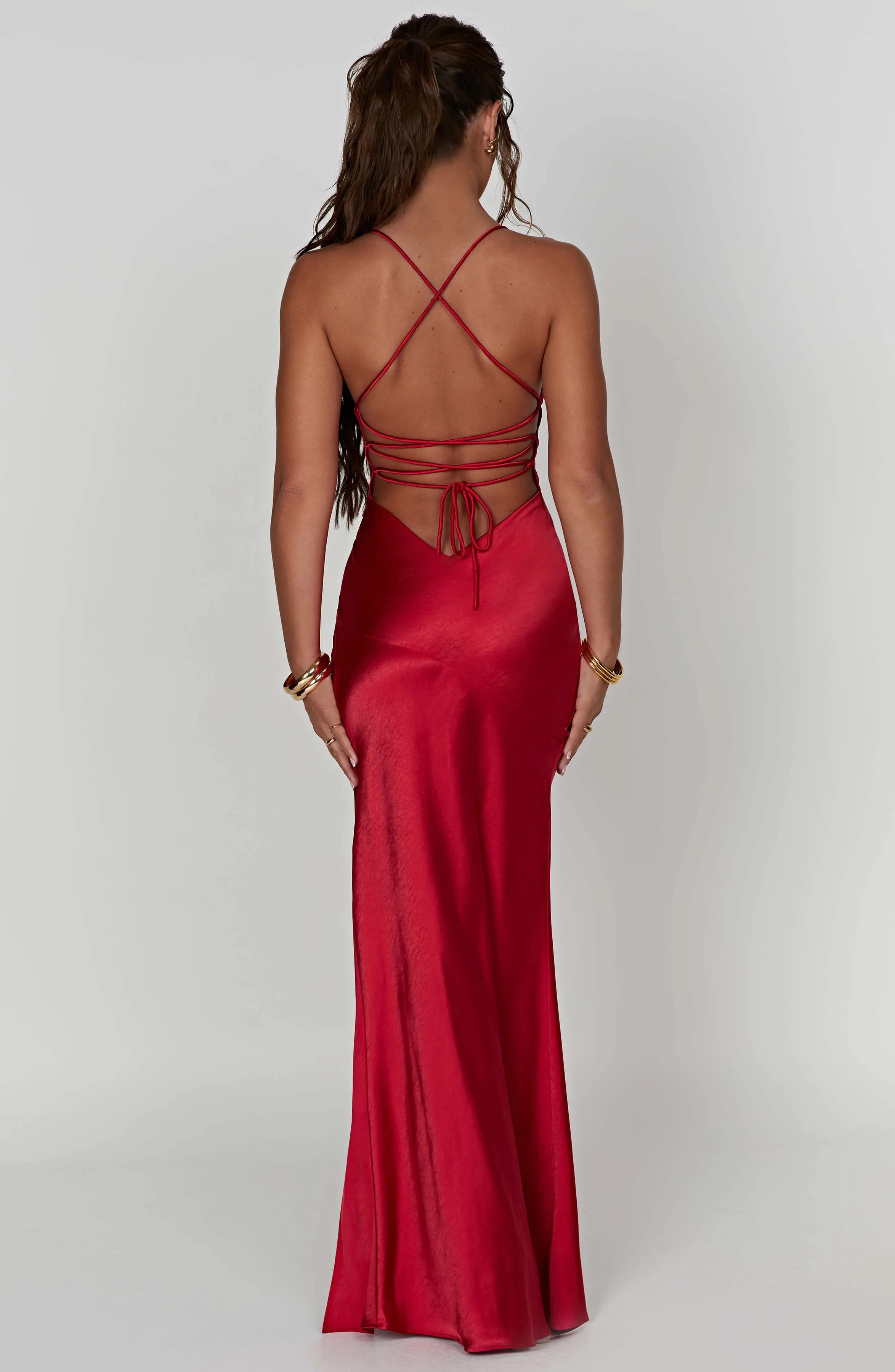 Elena Maxi Dress - Red