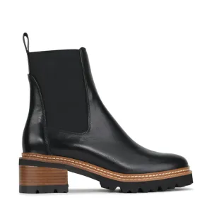 Eos Linear Black Ankle Boot