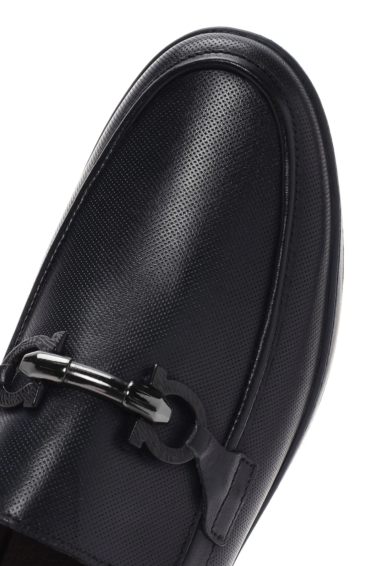 Erkek Lacivert Deri Casual Loafer