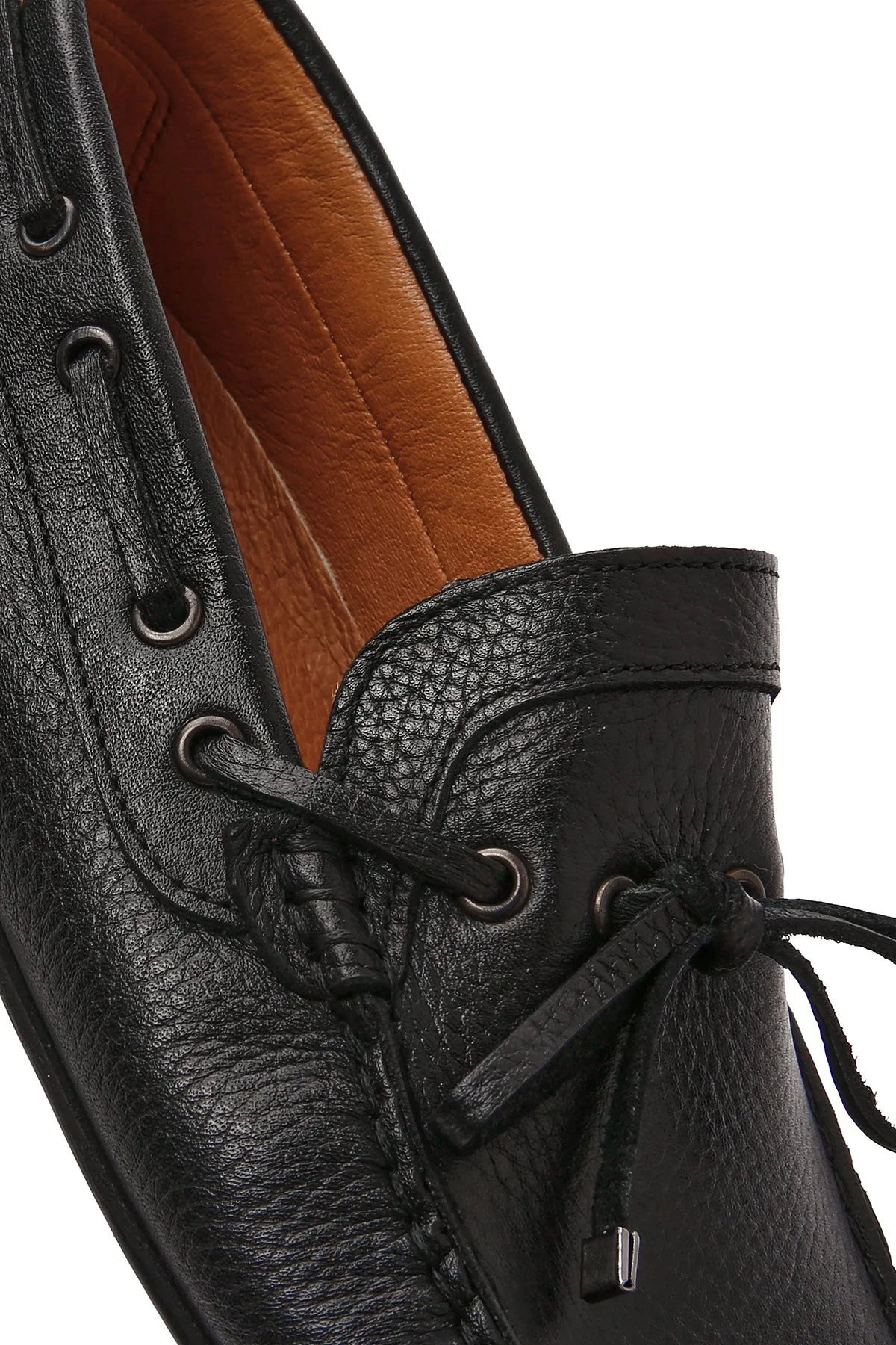Erkek Siyah Deri Casual Loafer