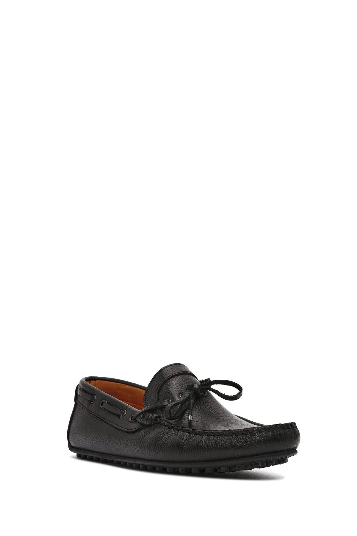 Erkek Siyah Deri Casual Loafer