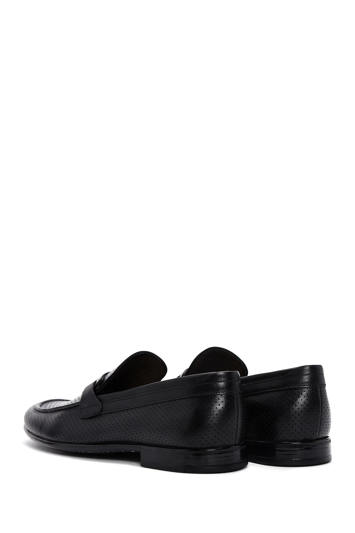 Erkek Siyah Deri Casual Loafer