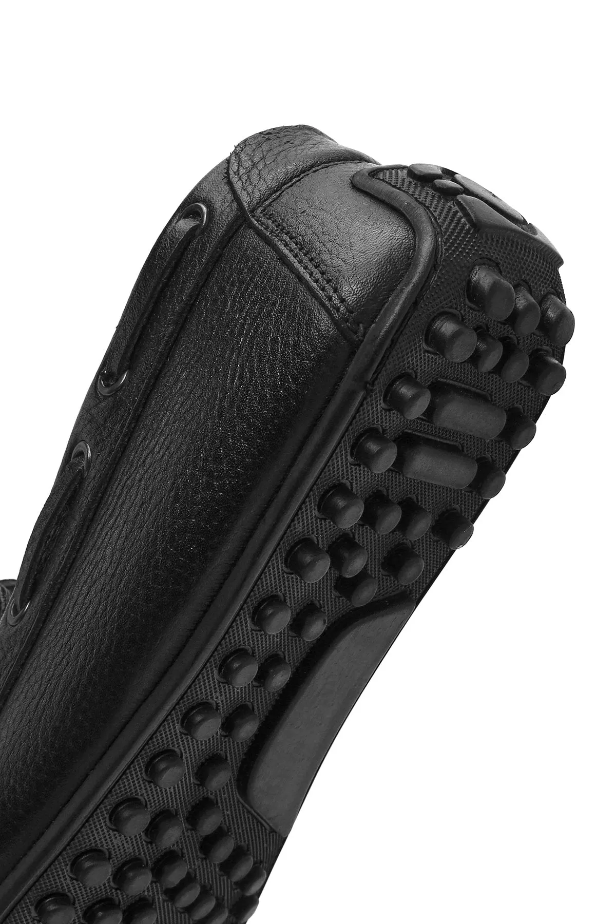 Erkek Siyah Deri Casual Loafer