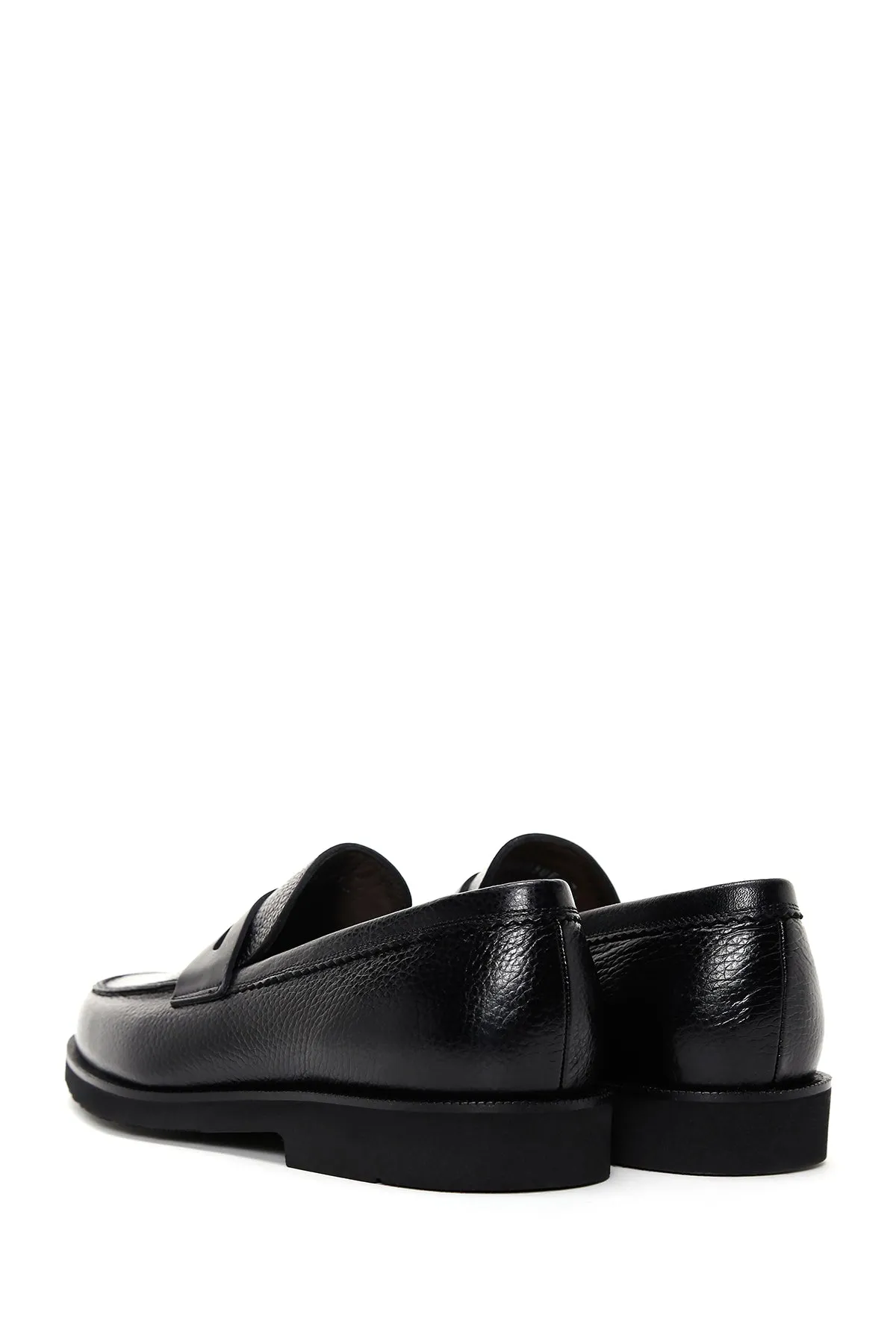 Erkek Siyah Deri Casual Loafer