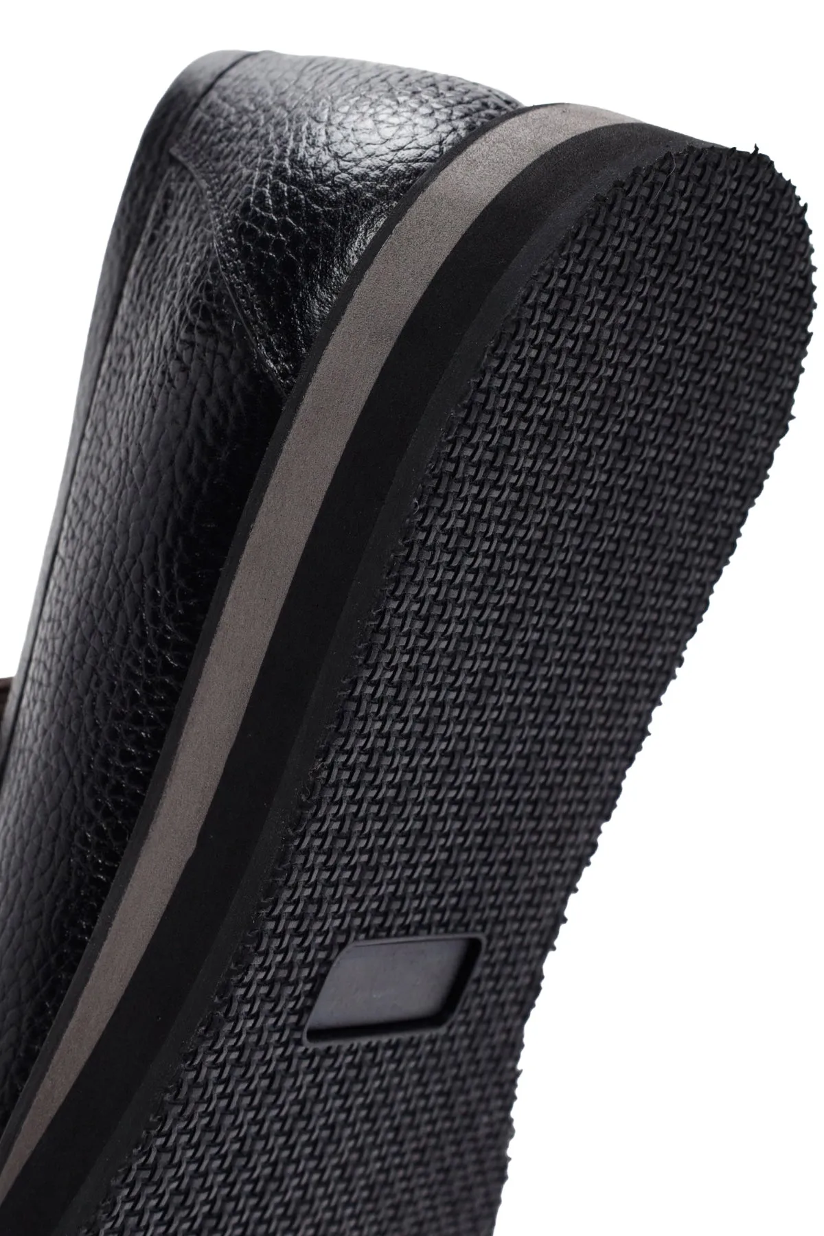 Erkek Siyah Deri Casual Loafer