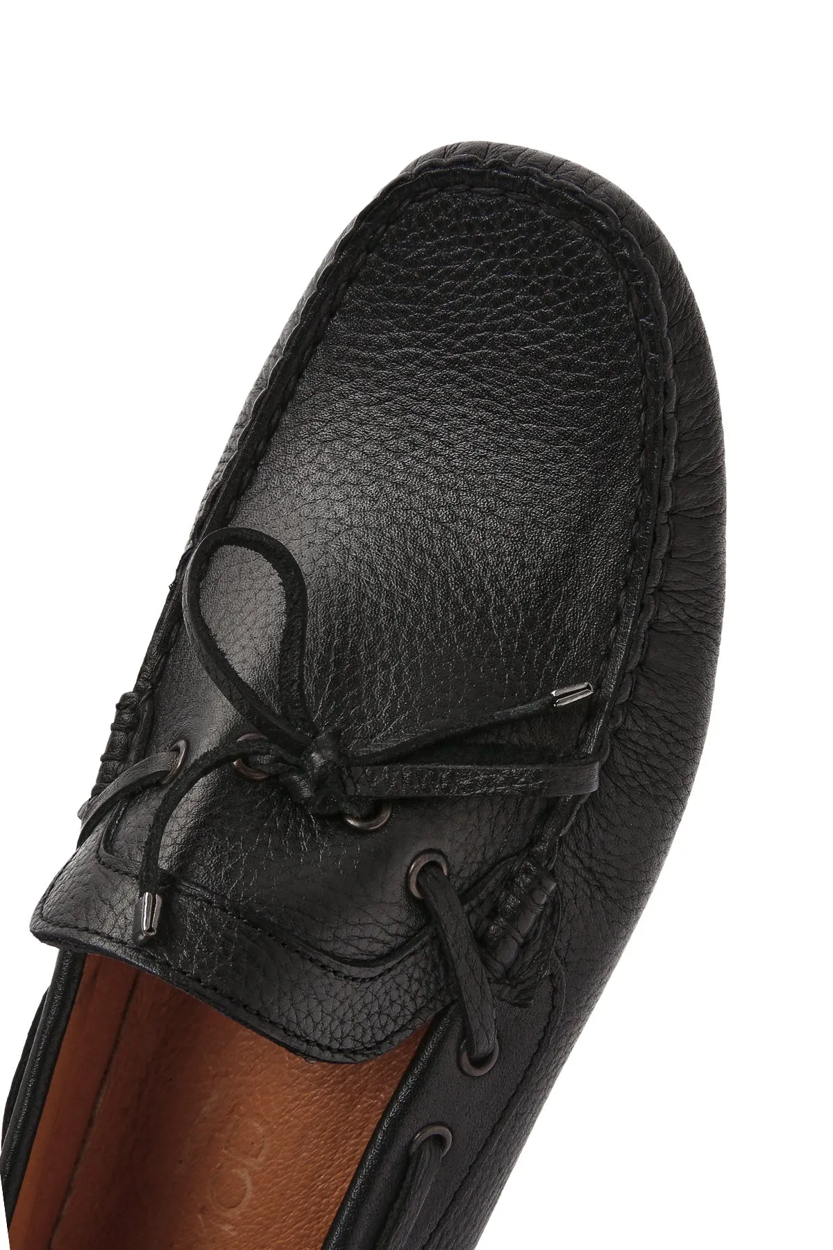 Erkek Siyah Deri Casual Loafer