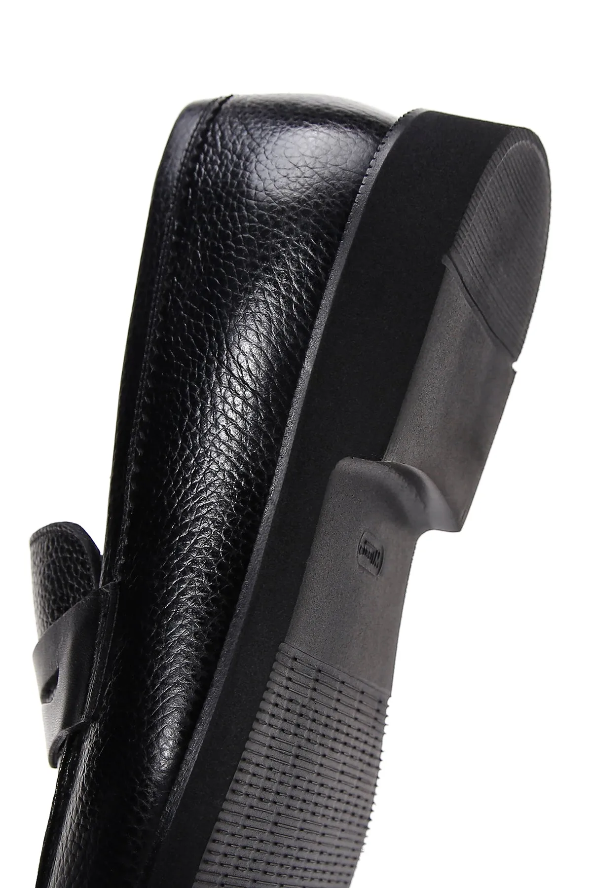 Erkek Siyah Deri Casual Loafer