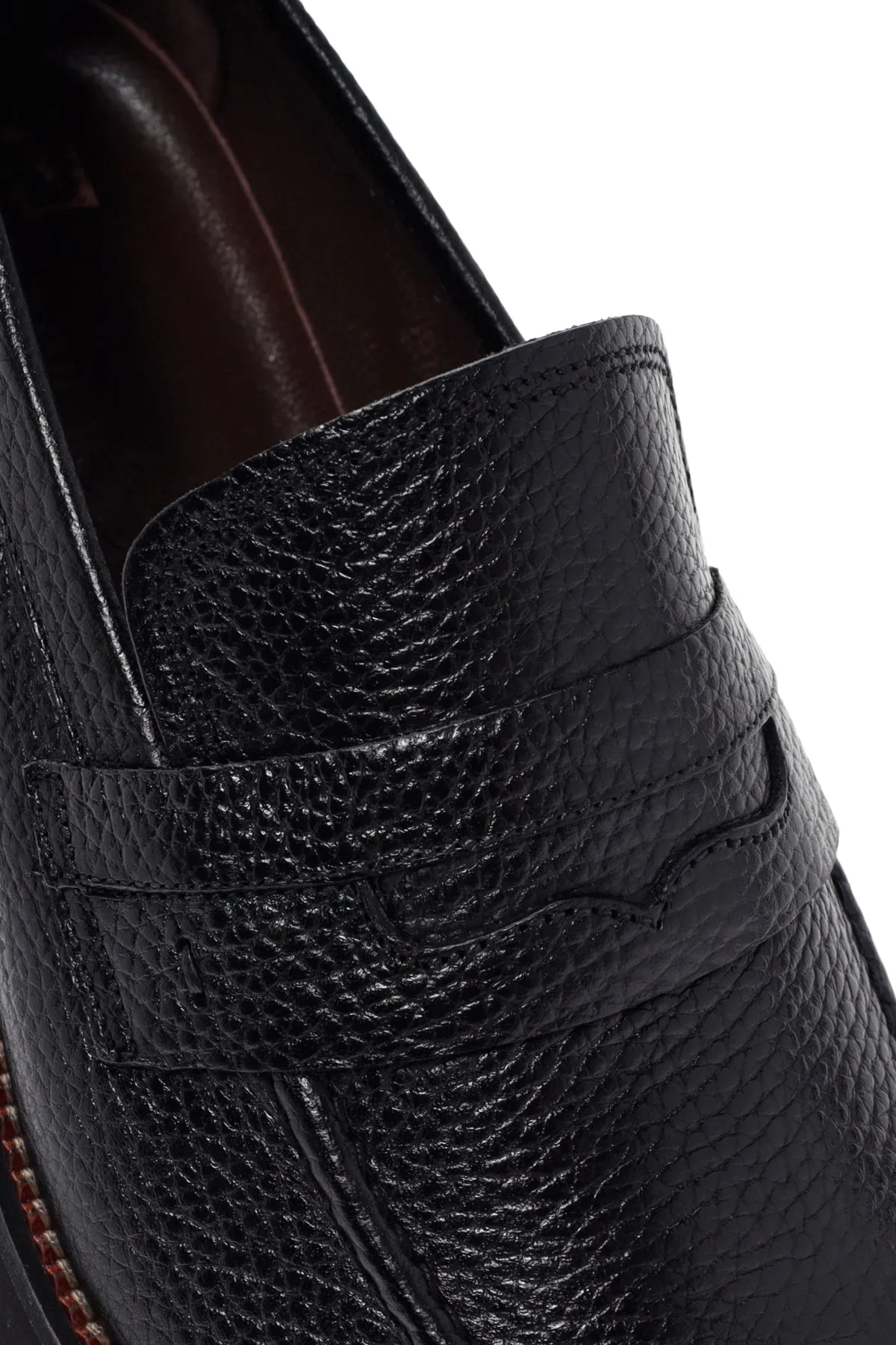 Erkek Siyah Deri Casual Loafer