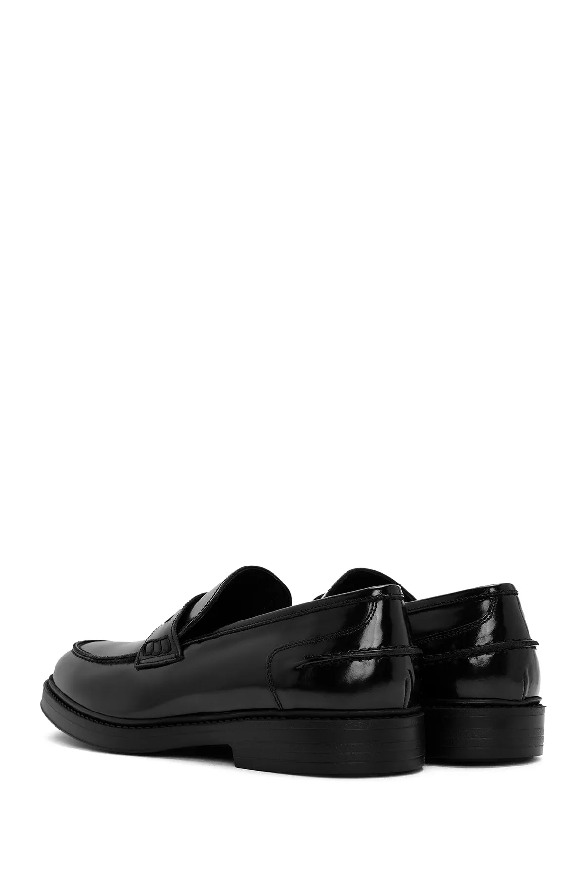 Erkek Siyah Deri Klasik Loafer