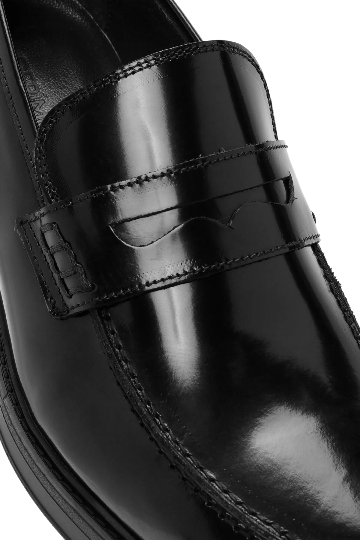 Erkek Siyah Deri Klasik Loafer