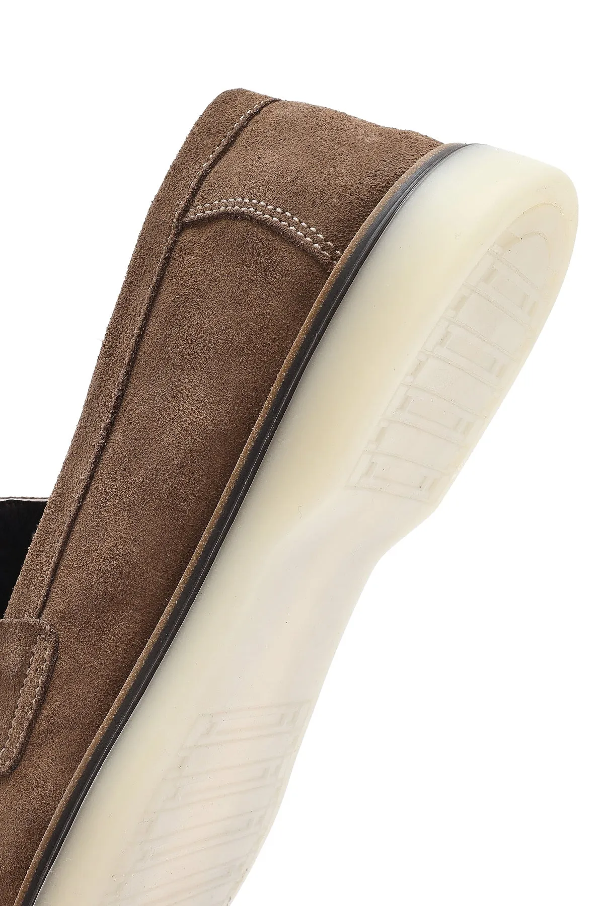 Erkek Vizon Süet Deri Casual Loafer