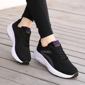 Fashion Reflective Design Athletics Running Shoes Women Breathable Soft Casual Sneakers Ladies Non-slip Comfortable Jogging Shoes