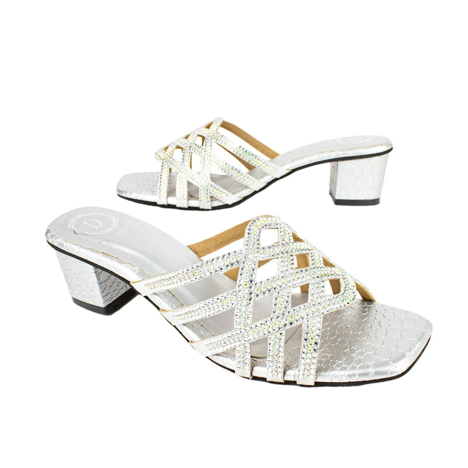 Fiona Heels S52H - Silver Two Tone