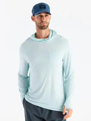 Free Fly Men's Bamboo Lightweight Hoodie in Glacier