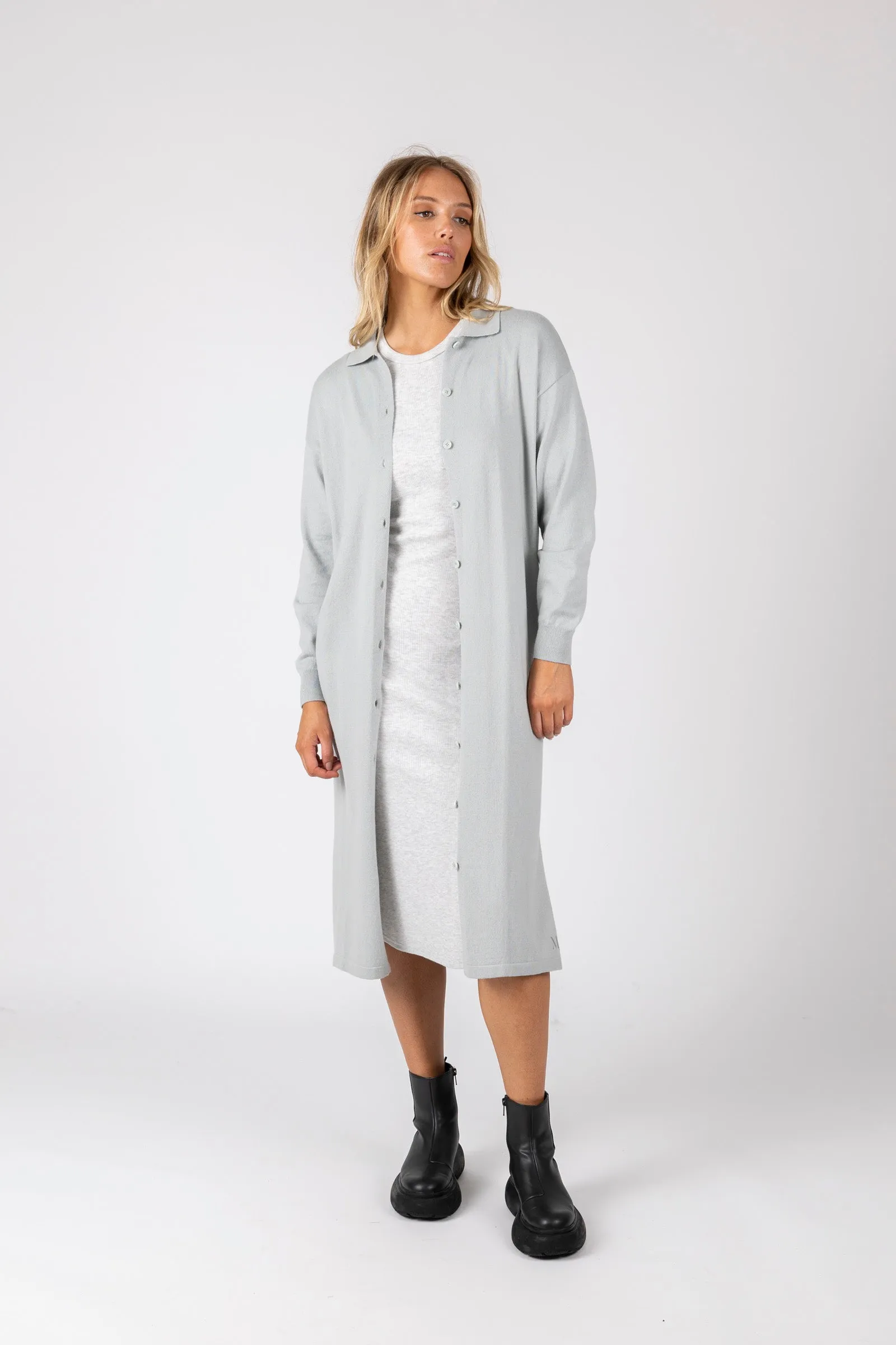 Freya Knit Dress - Sea Salt