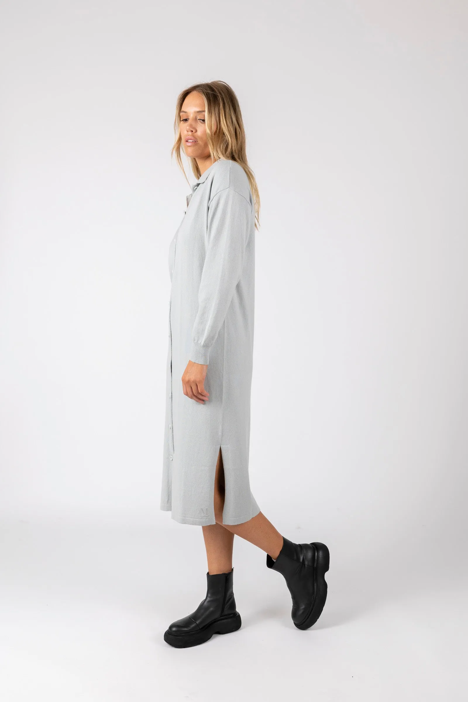 Freya Knit Dress - Sea Salt