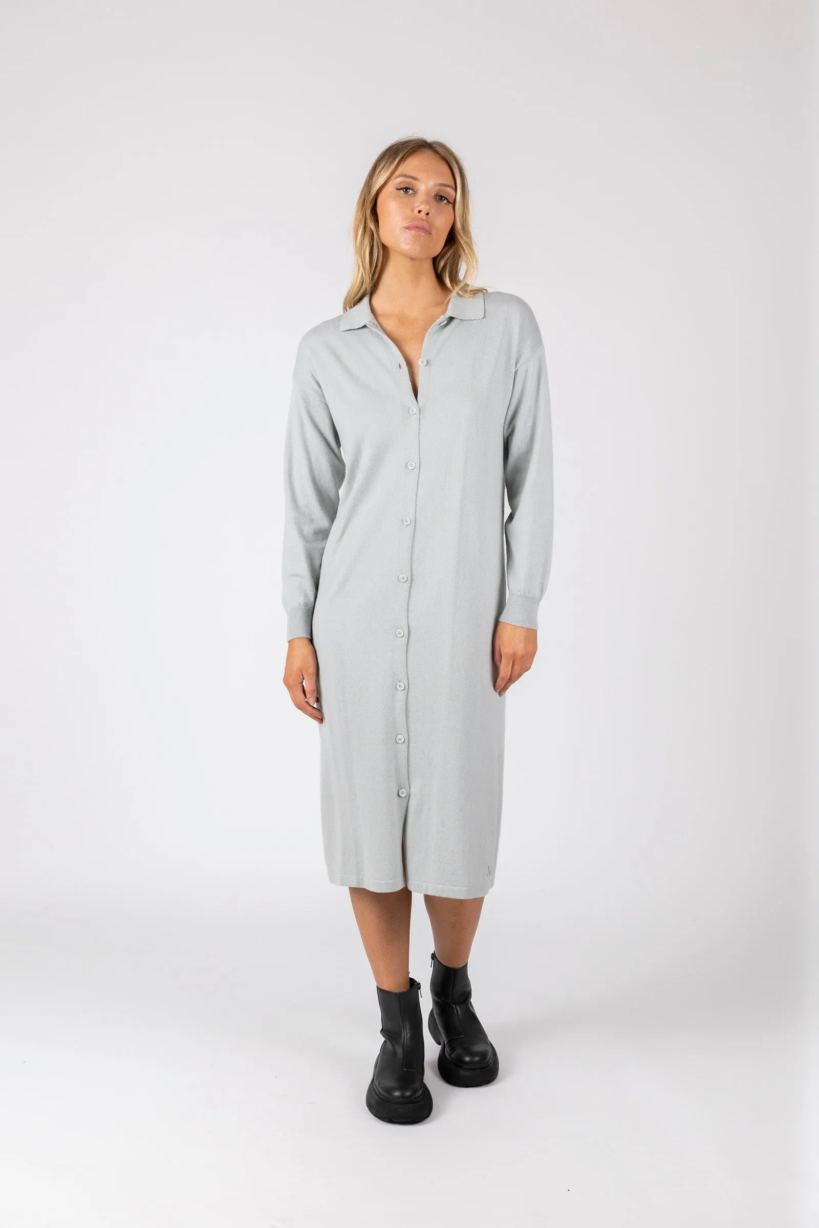 Freya Knit Dress - Sea Salt