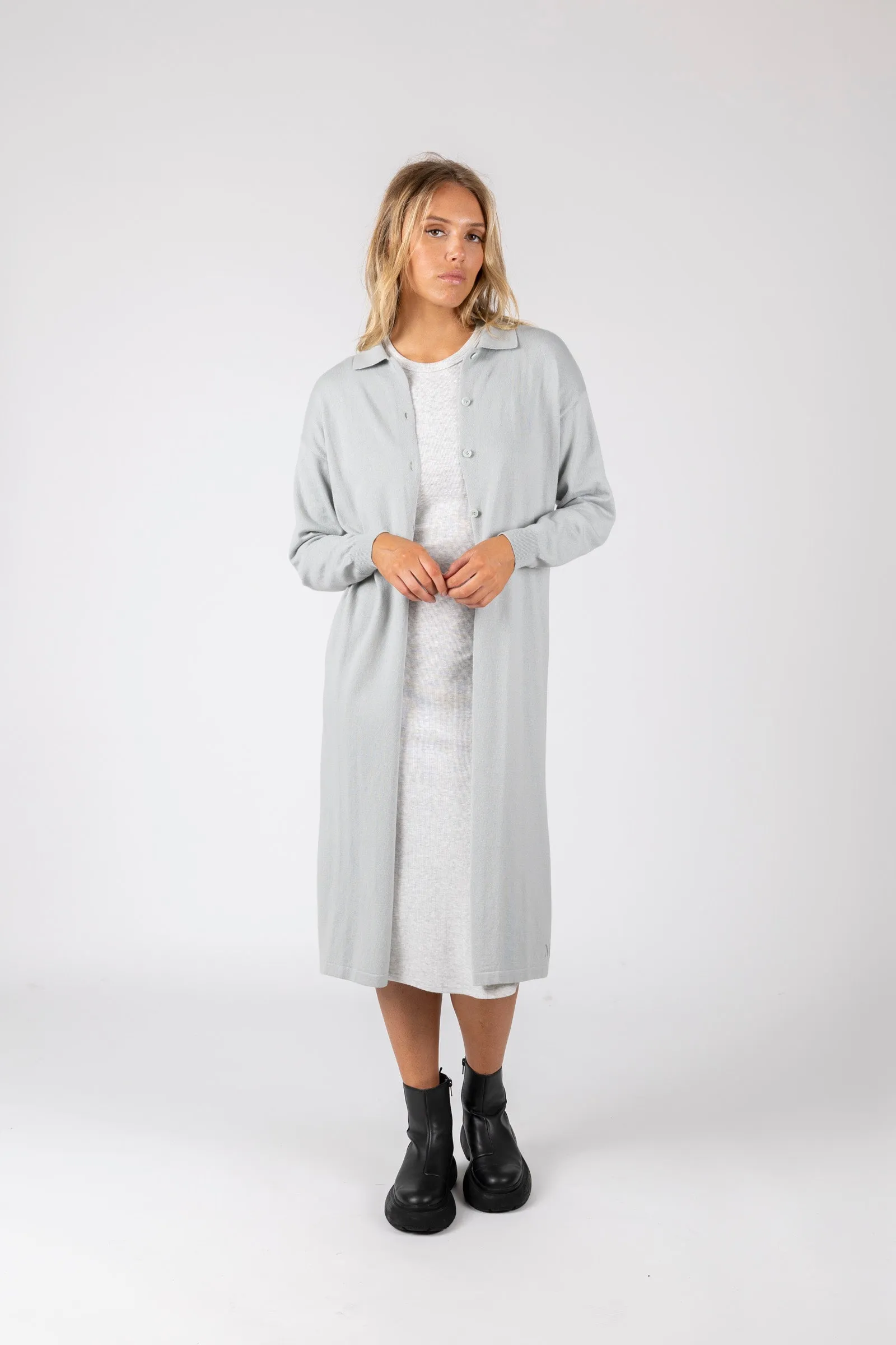Freya Knit Dress - Sea Salt