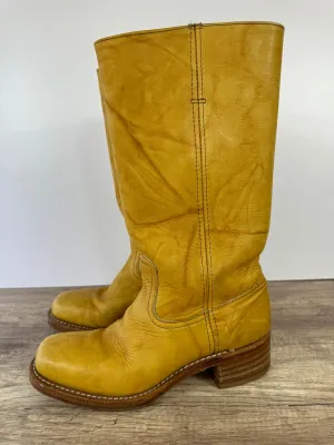 FRYE 12R CAMPUS BANANA RIDING BOOTS