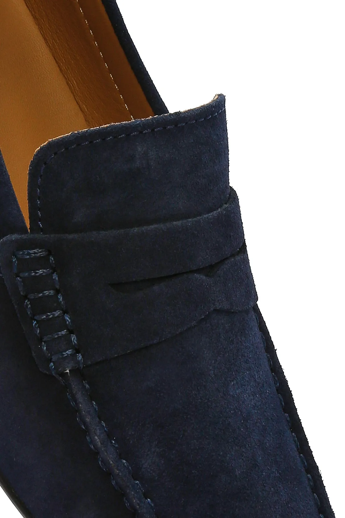 Geox Erkek Lacivert Kosmopolis   Grip Süet Deri Casual Loafer