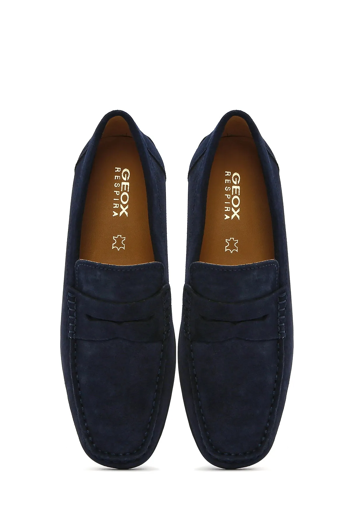 Geox Erkek Lacivert Kosmopolis   Grip Süet Deri Casual Loafer