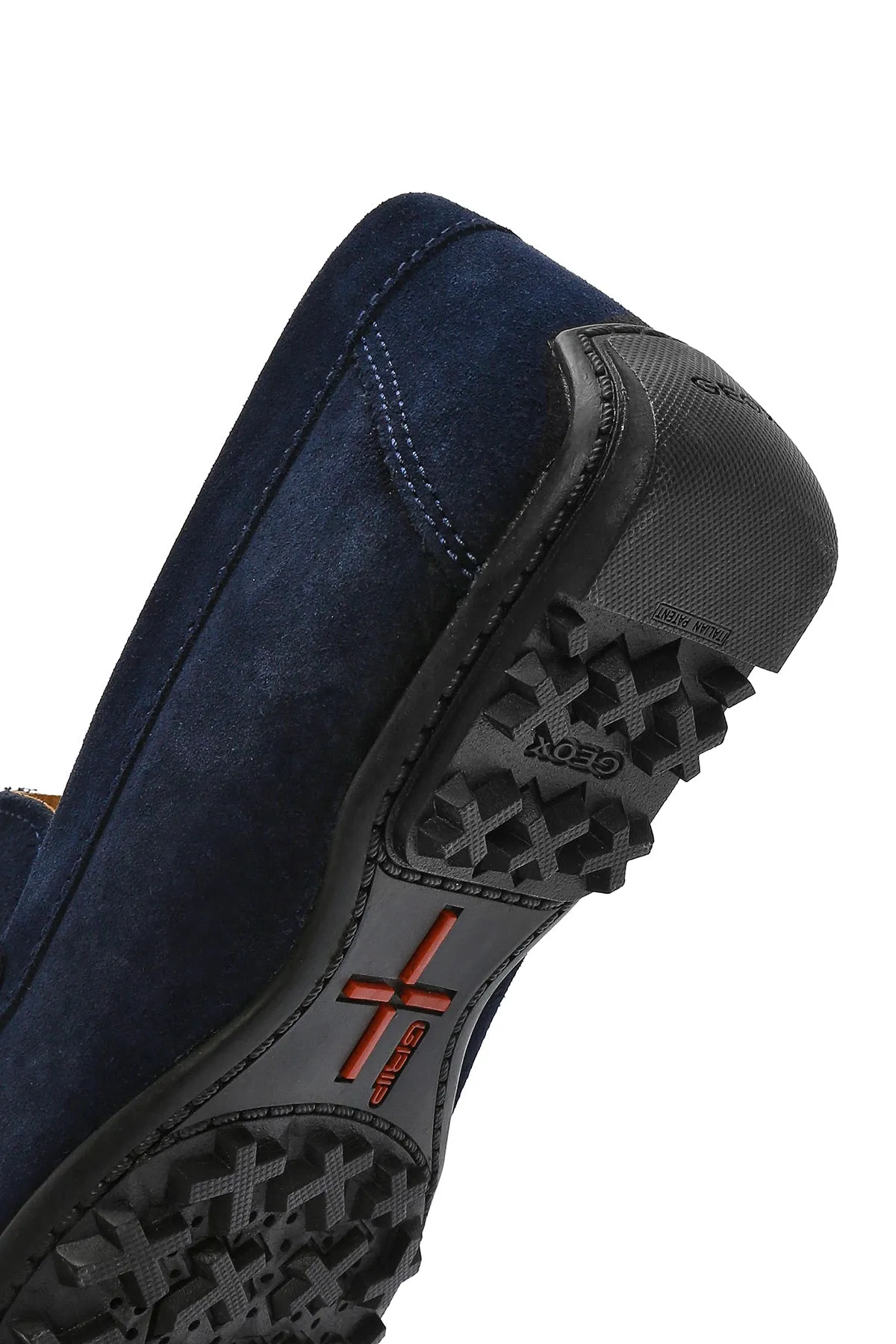 Geox Erkek Lacivert Kosmopolis   Grip Süet Deri Casual Loafer