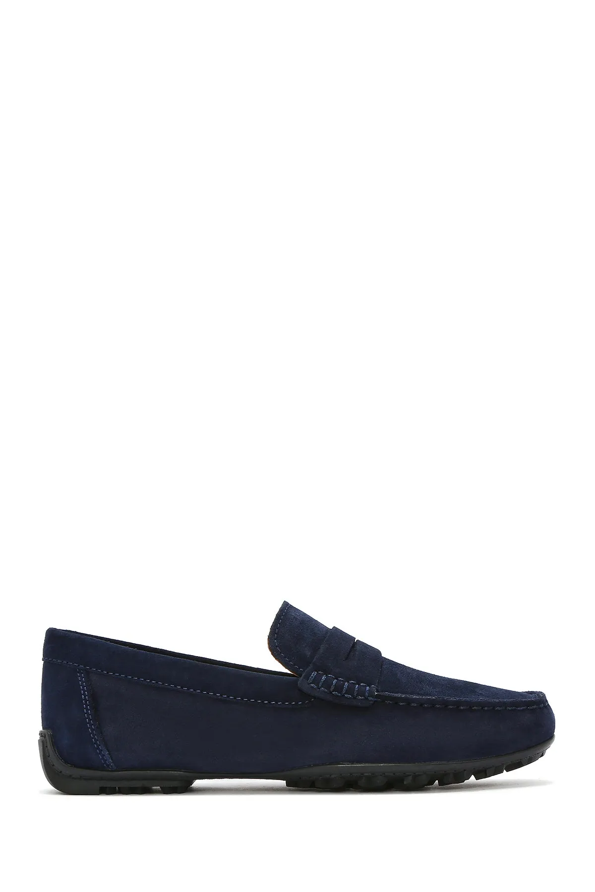 Geox Erkek Lacivert Kosmopolis   Grip Süet Deri Casual Loafer