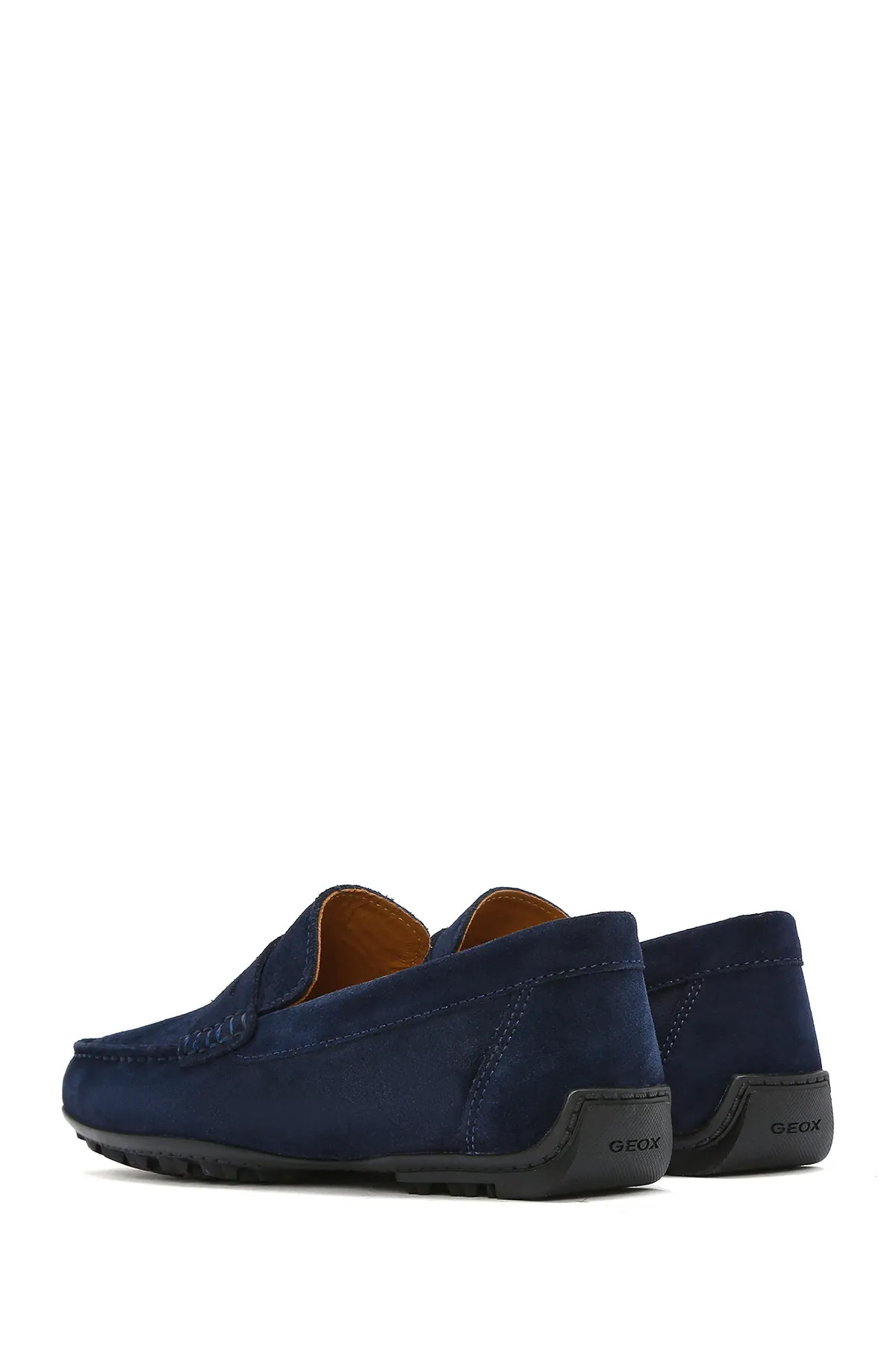 Geox Erkek Lacivert Kosmopolis   Grip Süet Deri Casual Loafer