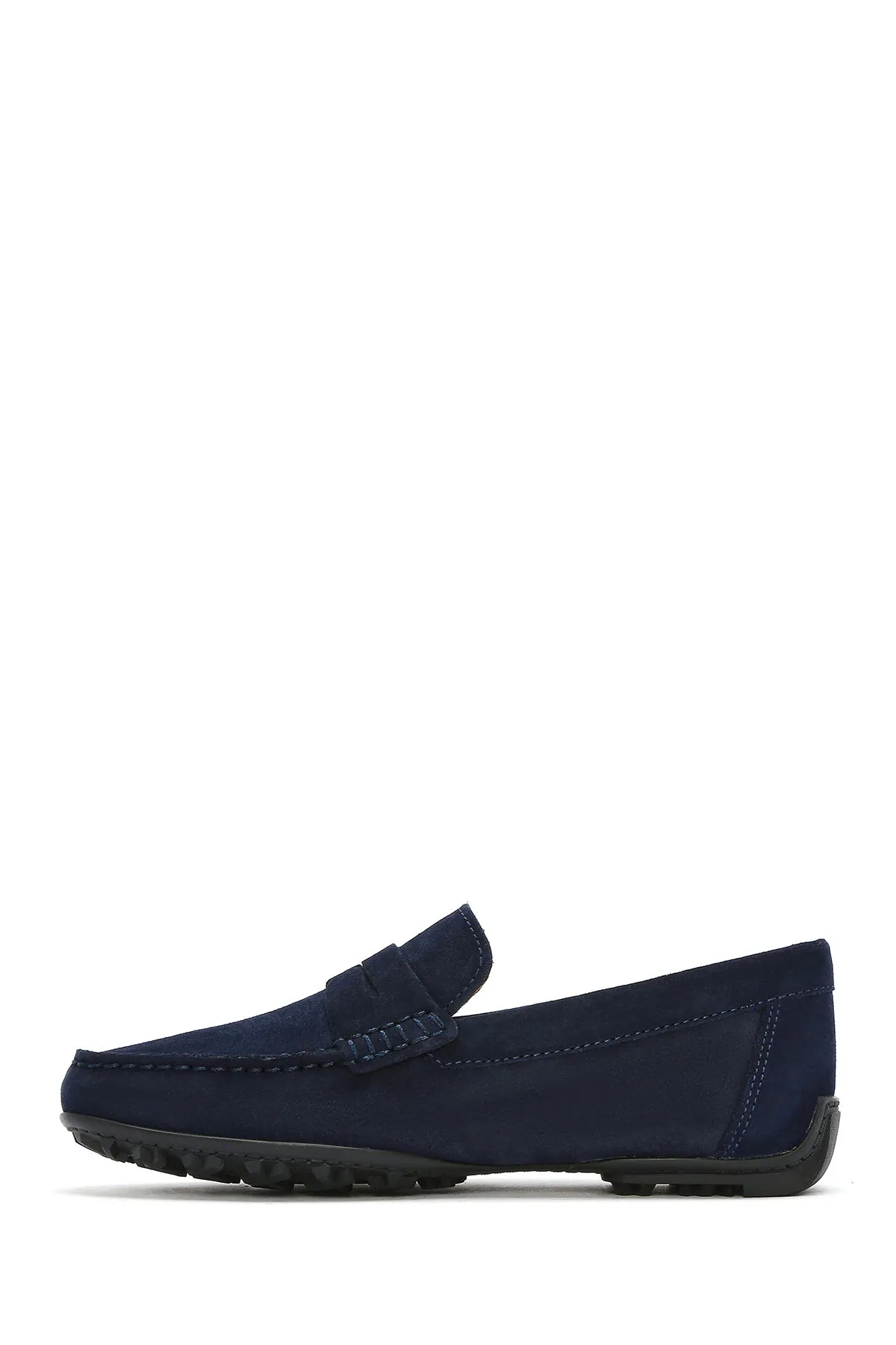 Geox Erkek Lacivert Kosmopolis   Grip Süet Deri Casual Loafer