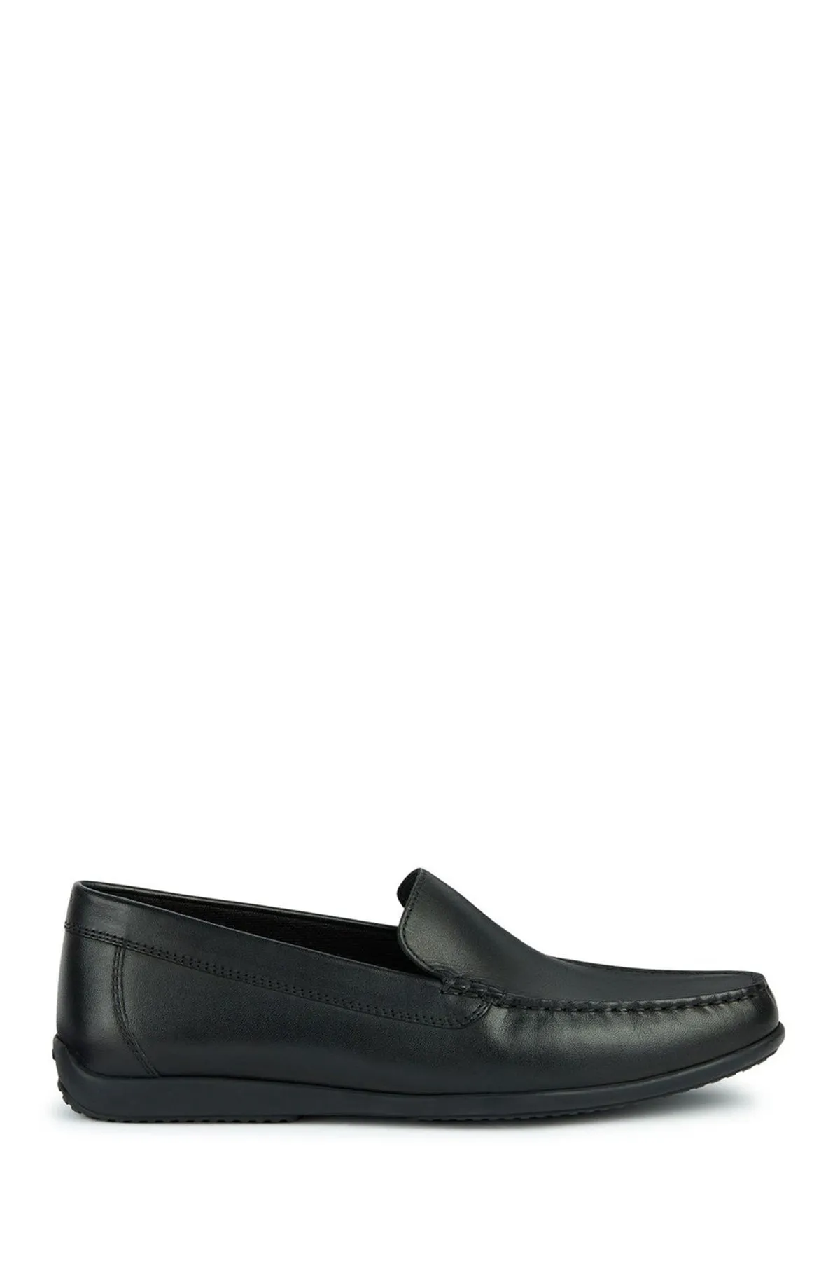 Geox Erkek Siyah Ascanio Deri Casual Loafer