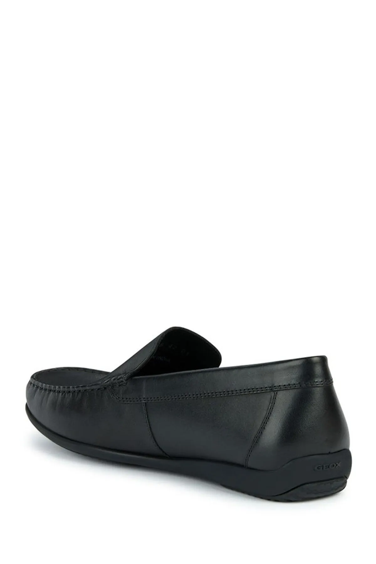 Geox Erkek Siyah Ascanio Deri Casual Loafer