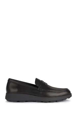 Geox Erkek Siyah Spherica Ec10 Deri Casual Loafer