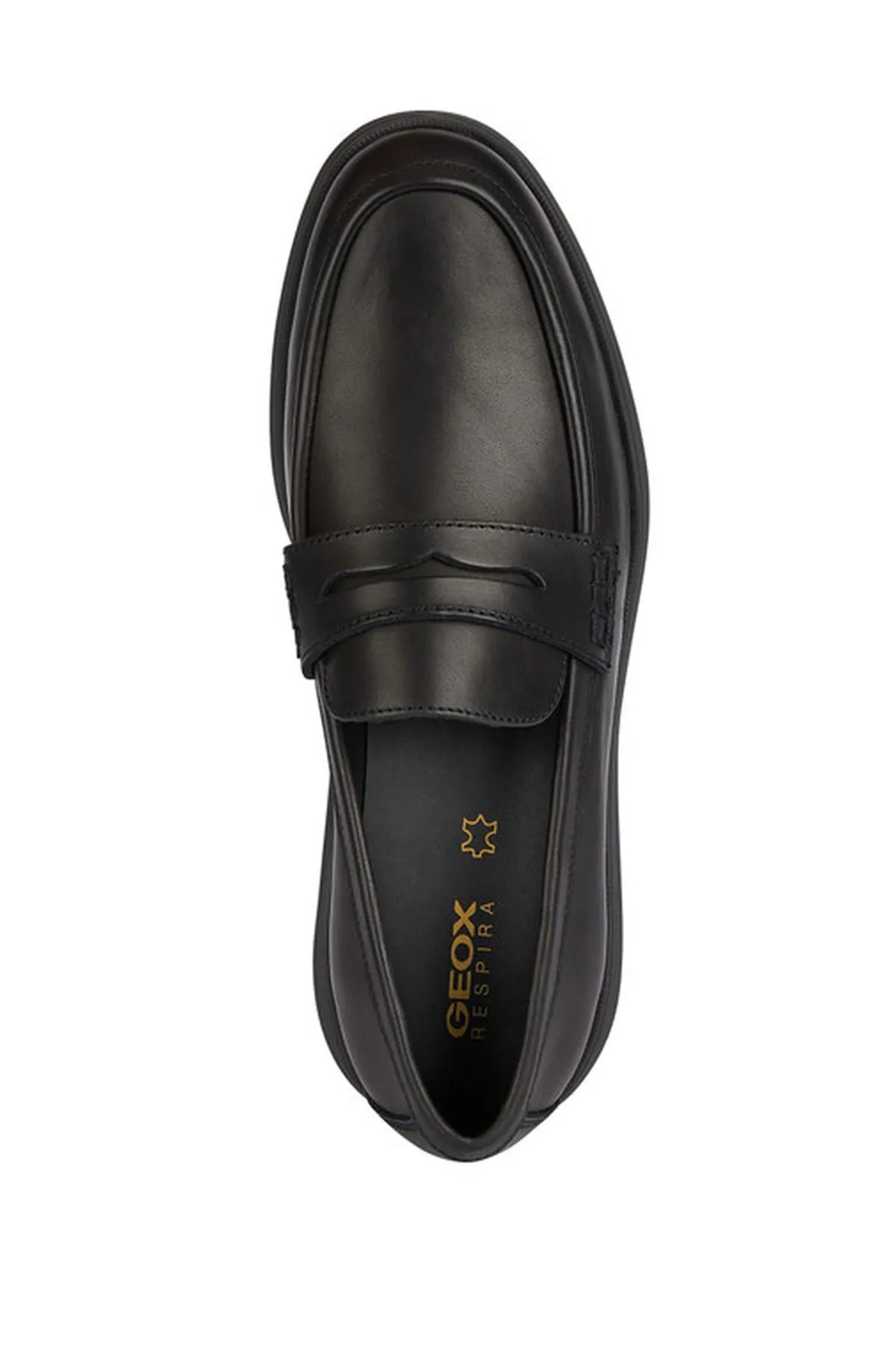 Geox Erkek Siyah Spherica Ec10 Deri Casual Loafer