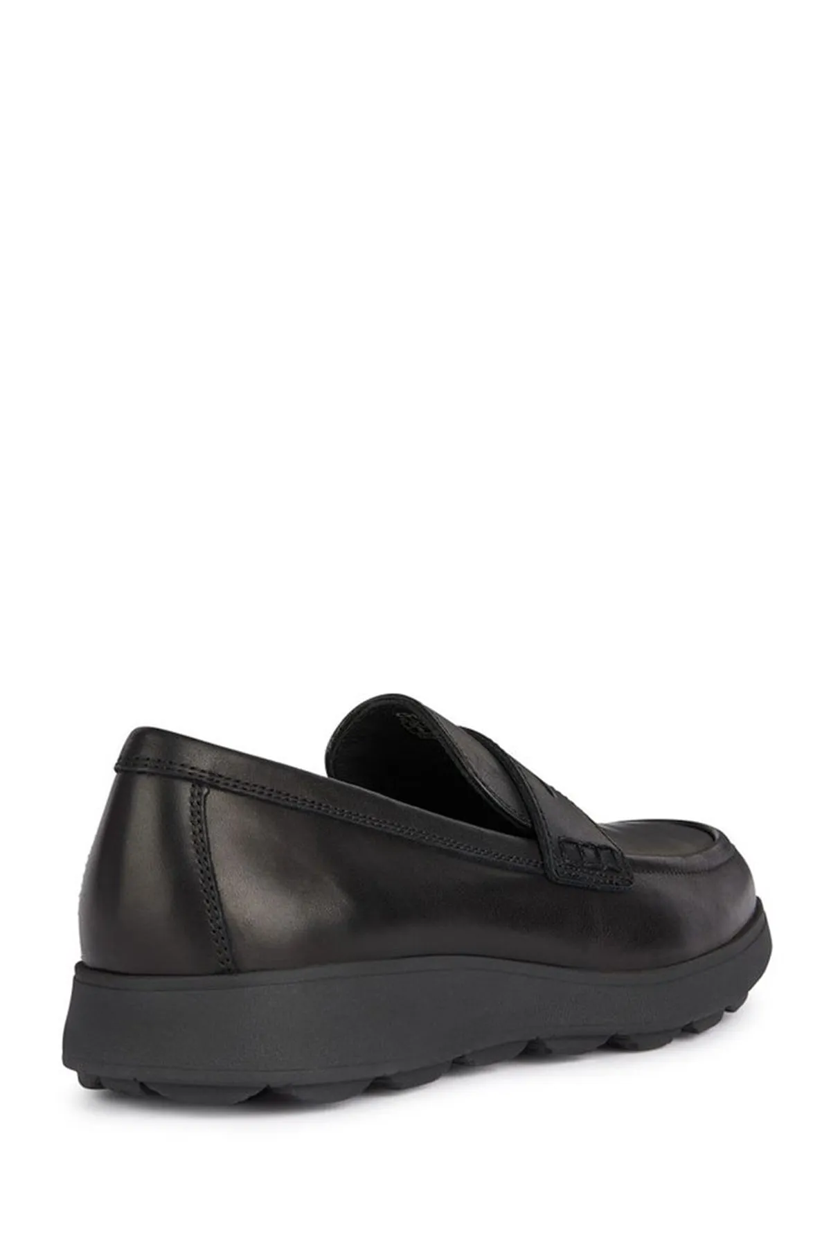 Geox Erkek Siyah Spherica Ec10 Deri Casual Loafer